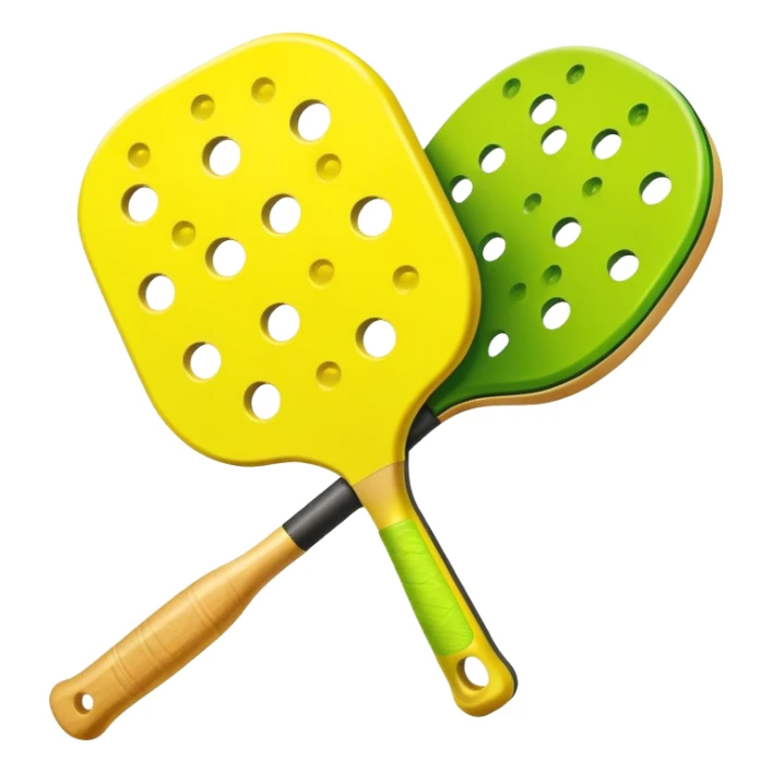 Pickleball paddle and ball sticker