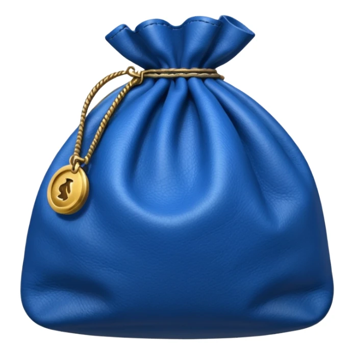blue money bag sticker