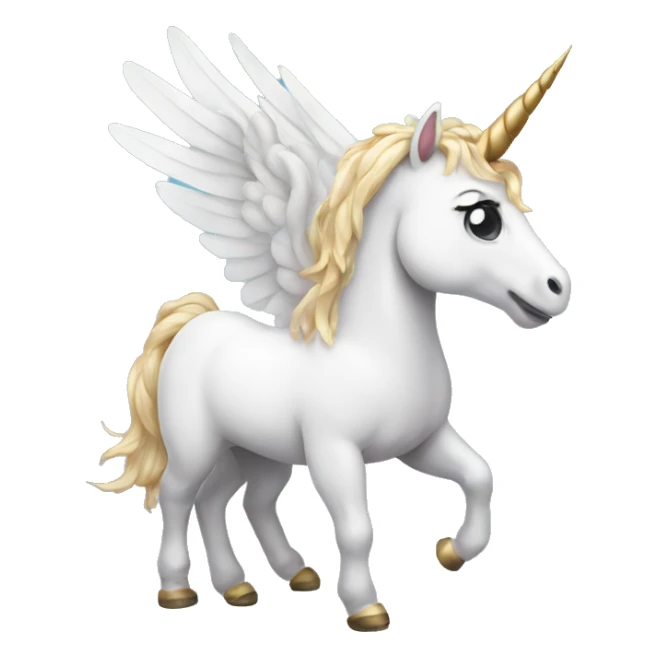 Unicorn with wings sticker