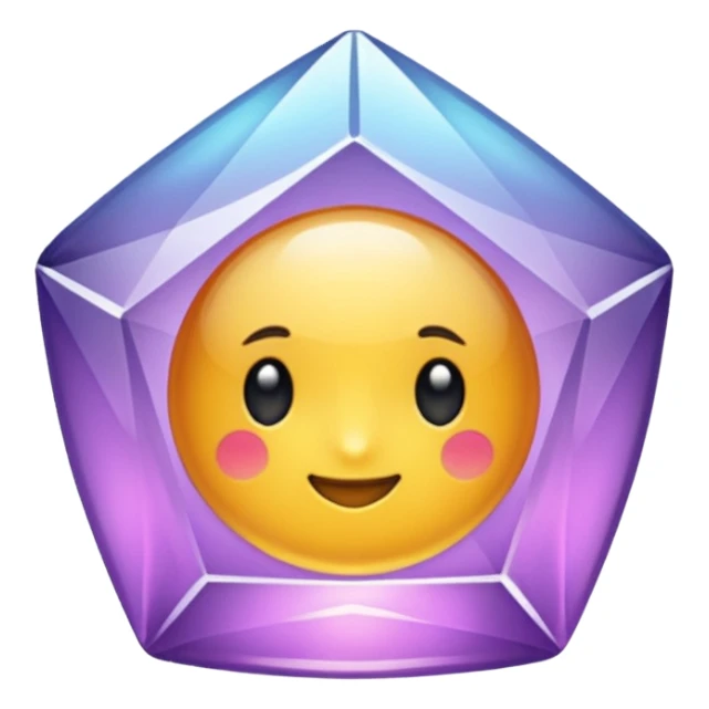 Cristal púrpura sticker