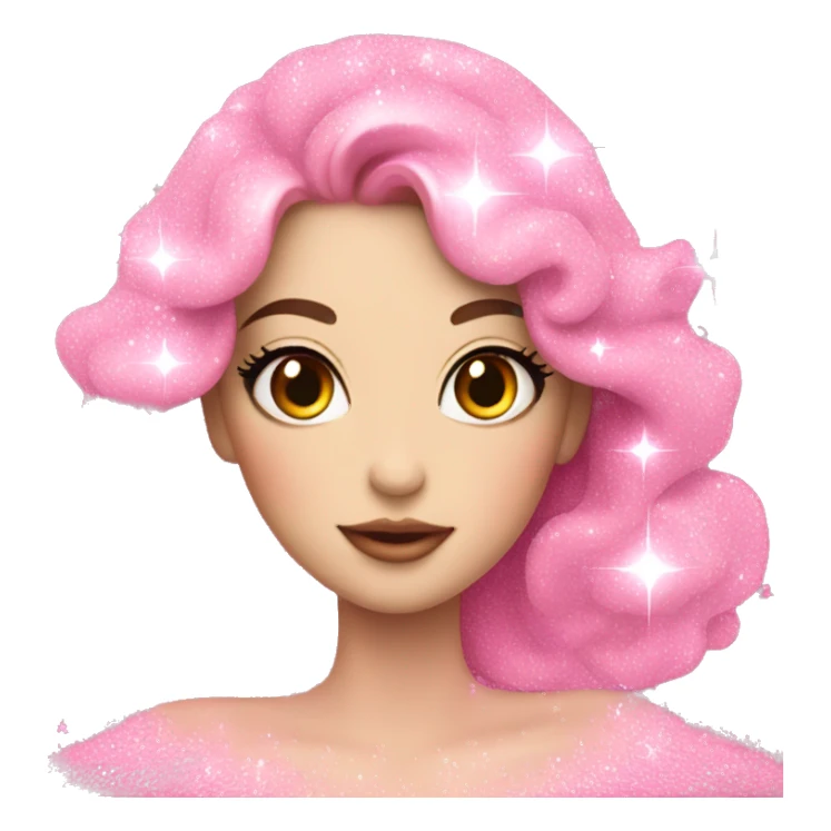 Fairy light pink perfume glitter sticker