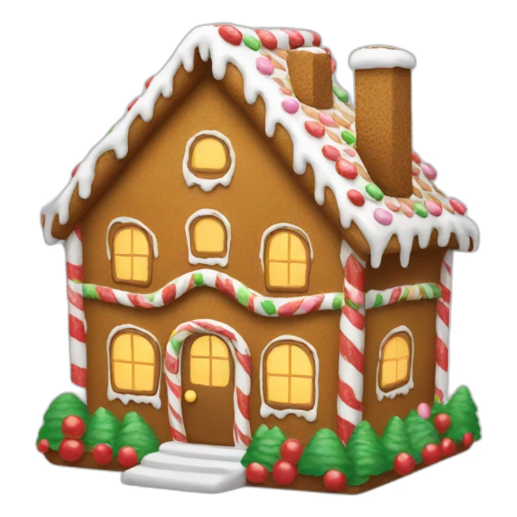 Gingerbread house sticker