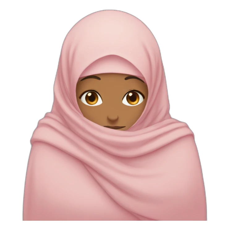 Hijabi hugging hijabi no faces sticker
