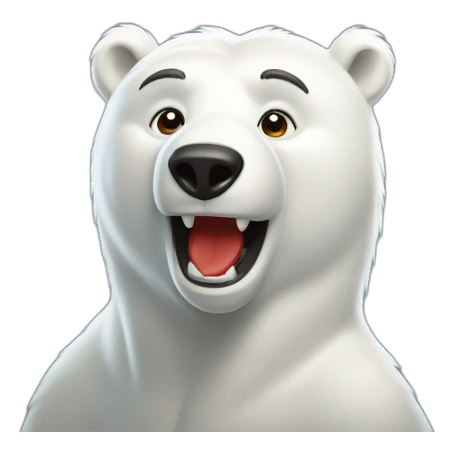 Coca-Cola Polar Bear mascot sticker