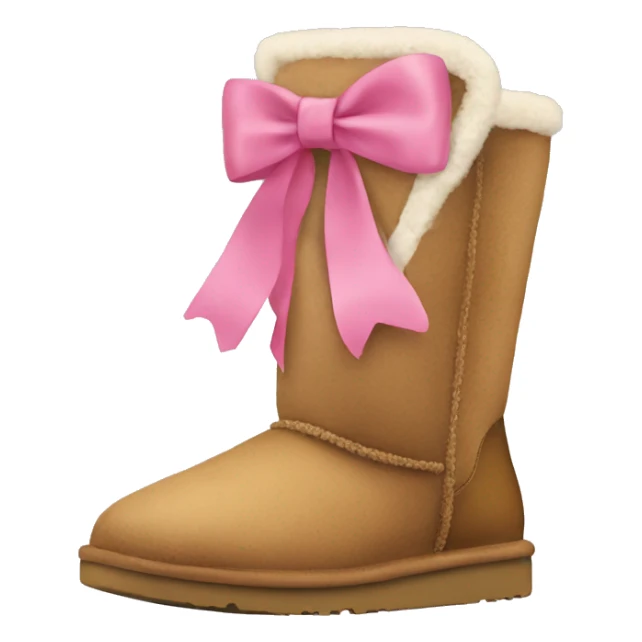 Ugg with bows  sticker