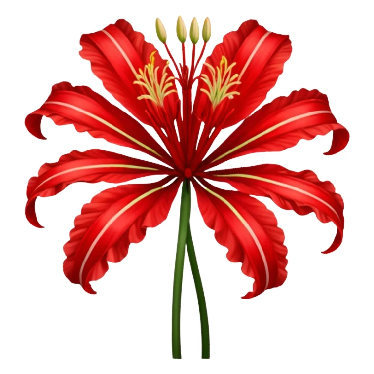 simplified lycoris radiata flower sticker