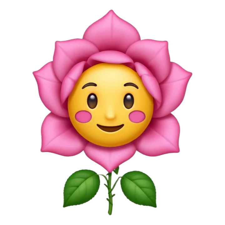 Emoji rosa sticker