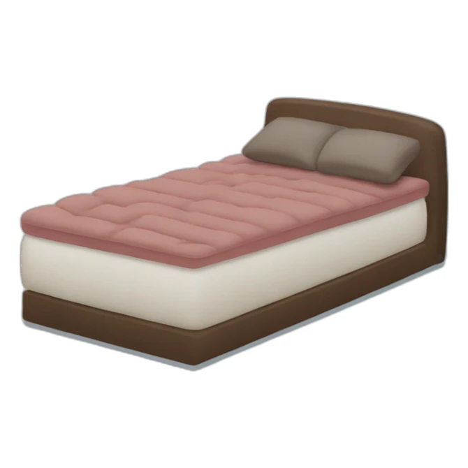 Doumbe with a mattress with “Jordan ” written on it sticker