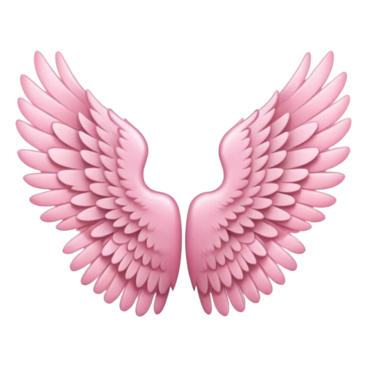 pink angel wings cute sticker