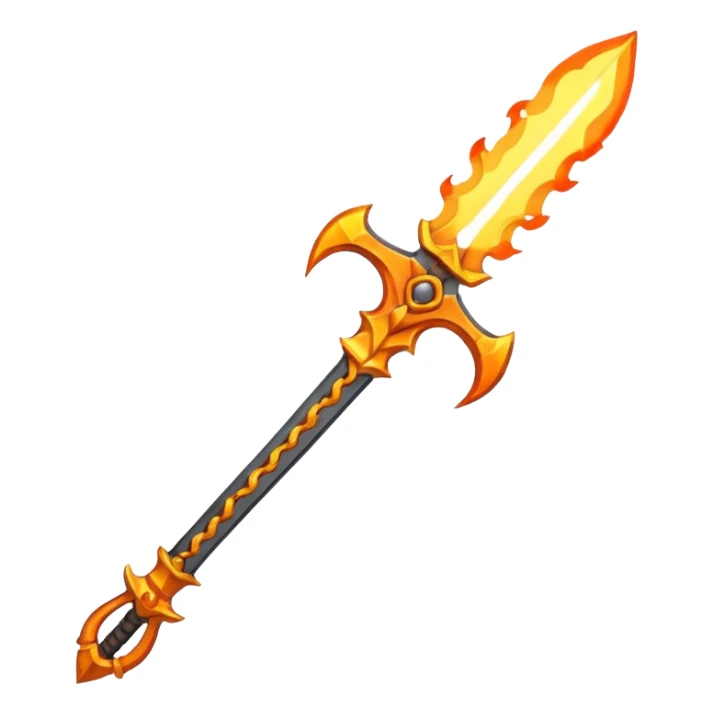 Flame sword sticker