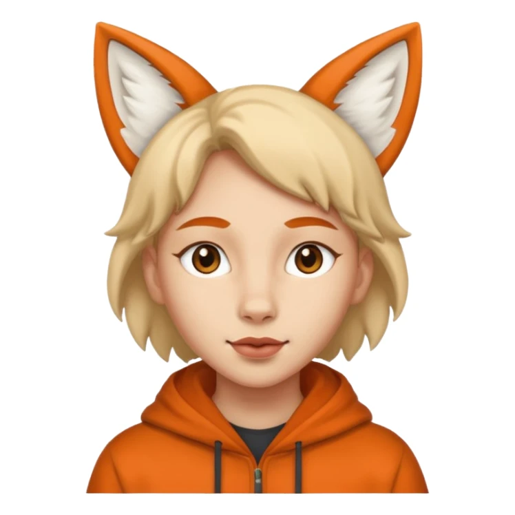 fox-eared person sticker