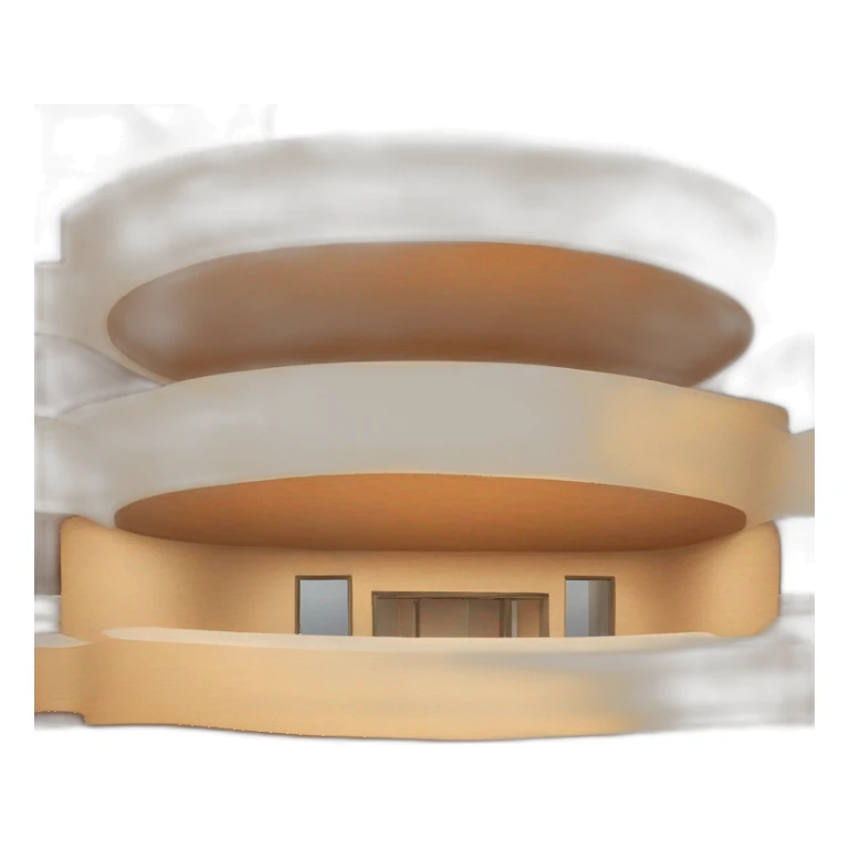 rammed earth round building sticker