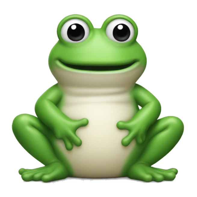 Pillsbury dough boy as a frog sticker