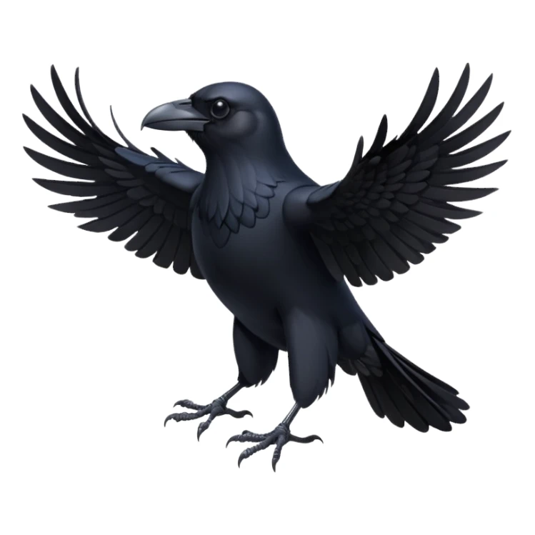 🐦‍⬛🪽 sticker