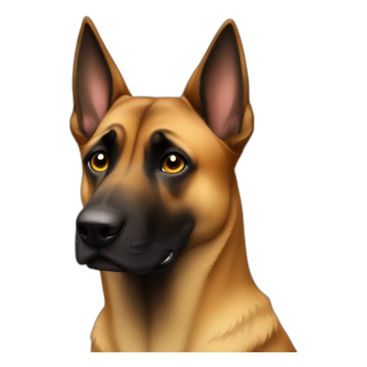 Malinois not happy sticker