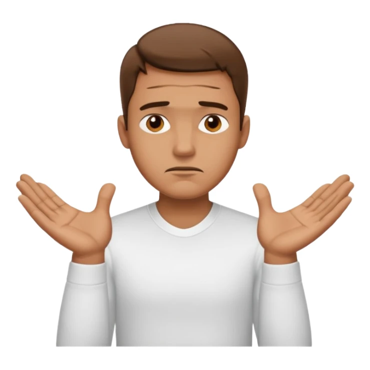 man say "NO" with his hands crosswise sticker