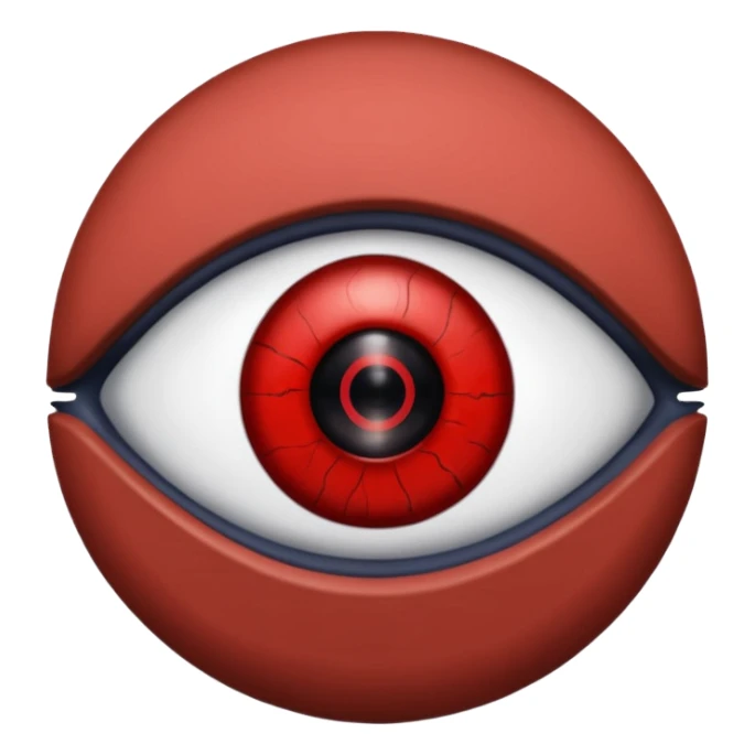 اصنع ايموجي لعين شارينغان مانغيكيو لشخصية اوبيتو اوتشيها من انمي ناروتو sticker