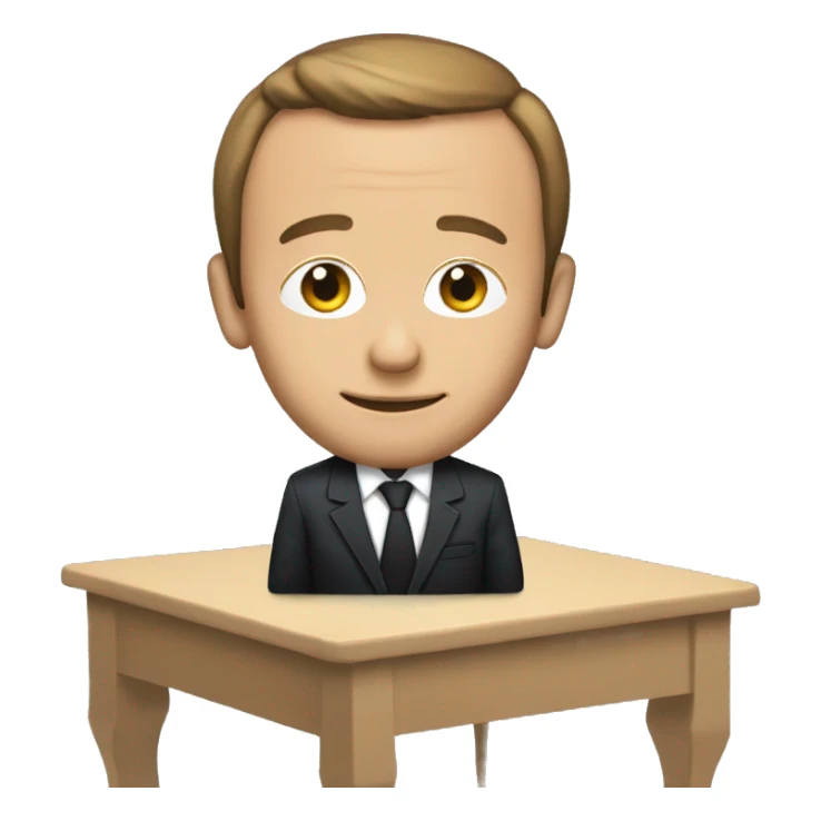 Macron sur une table sticker