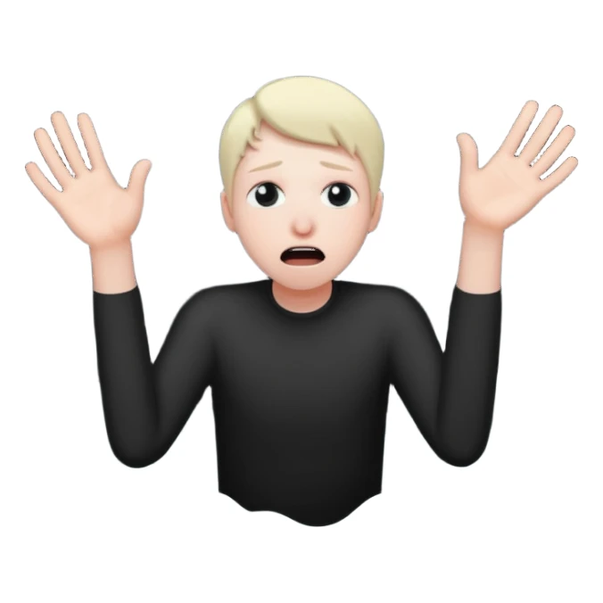 hunger falling into the void sticker