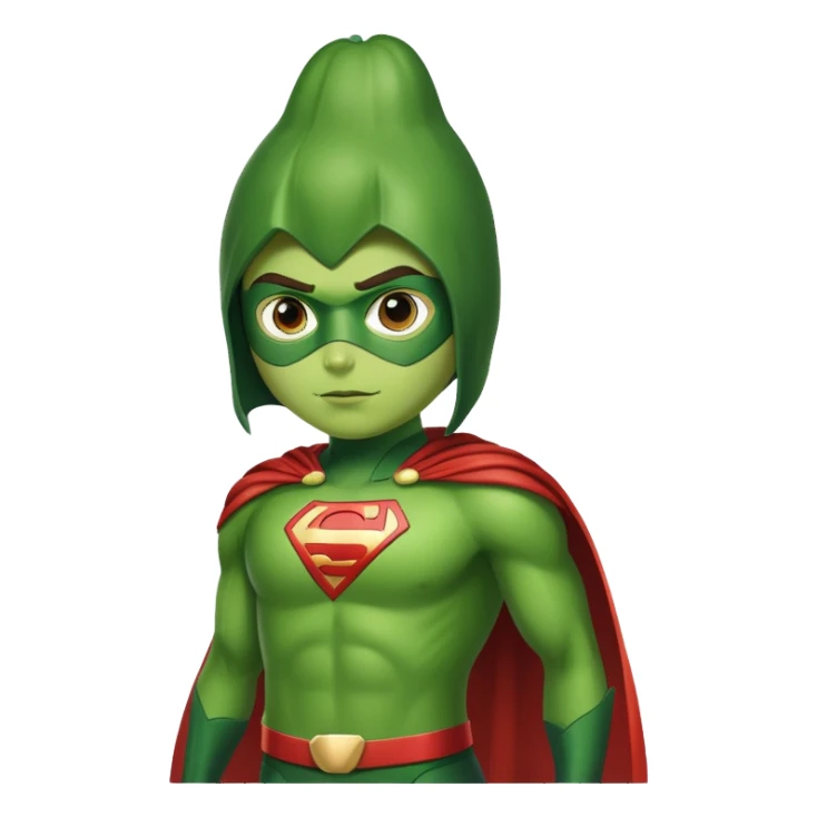 Avocado superhero sticker
