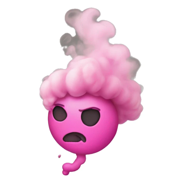 Pink smoke sticker