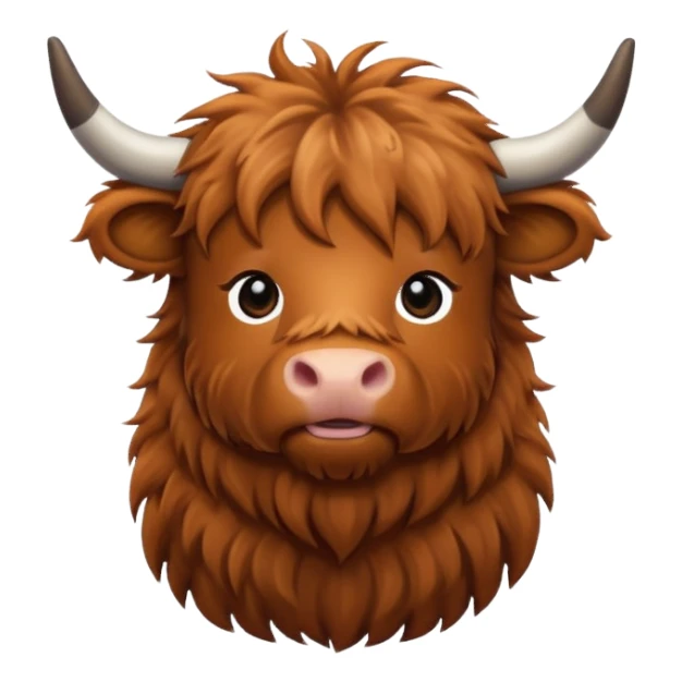 Miniature highland cow sticker
