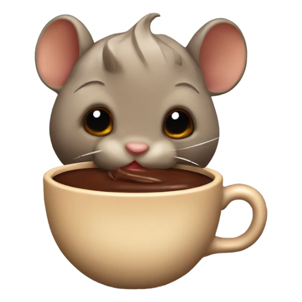 Ardilla tomando chocolate caliente sticker