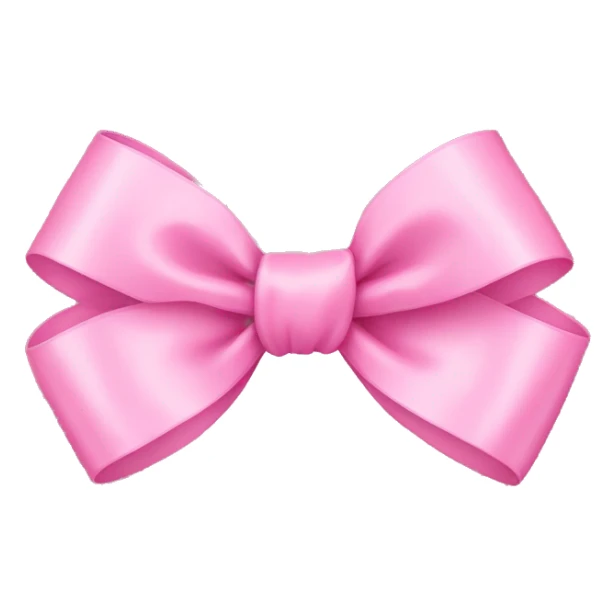 Pink ribbon bow  sticker