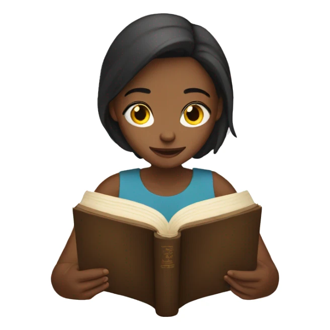 Girl reading bible  sticker