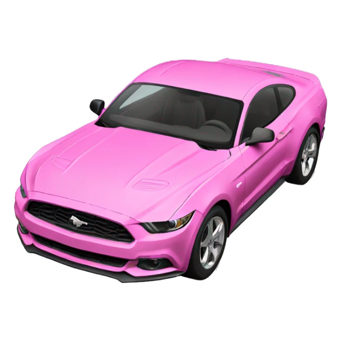 pink mustang  sticker