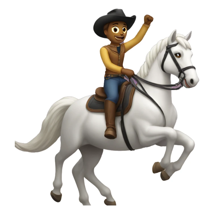 Bingcgiling meme riding a Horse sticker
