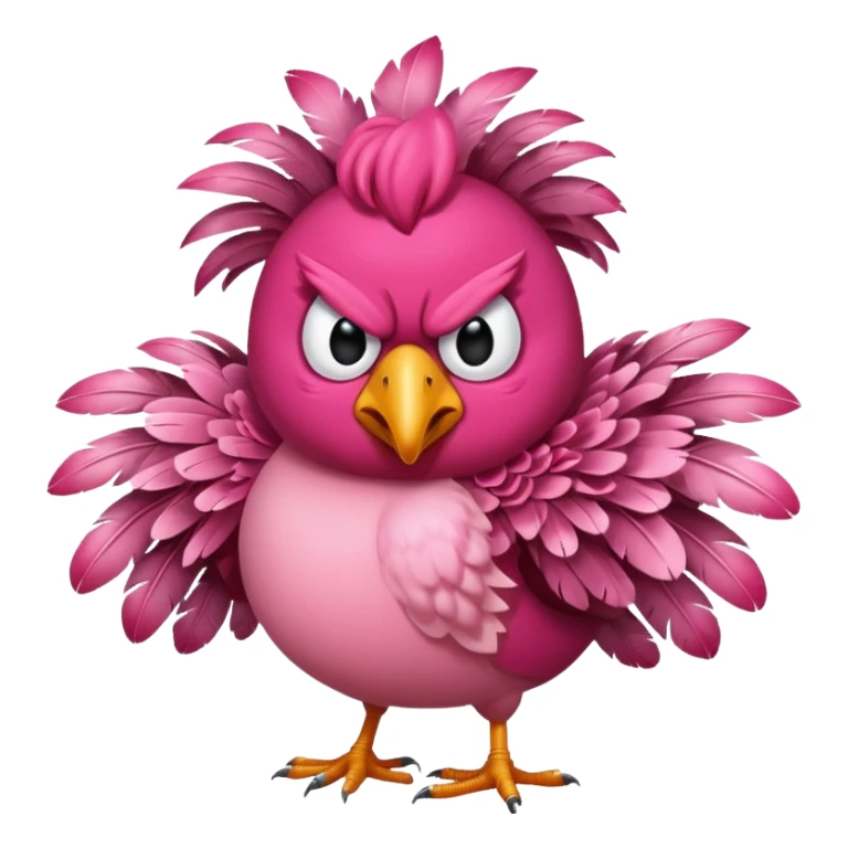 pink bird angry birds  sticker