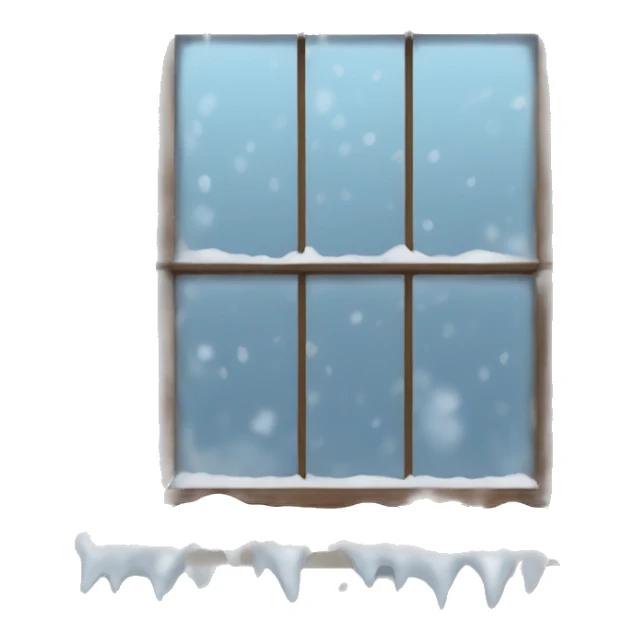 Blizzard outside window  sticker