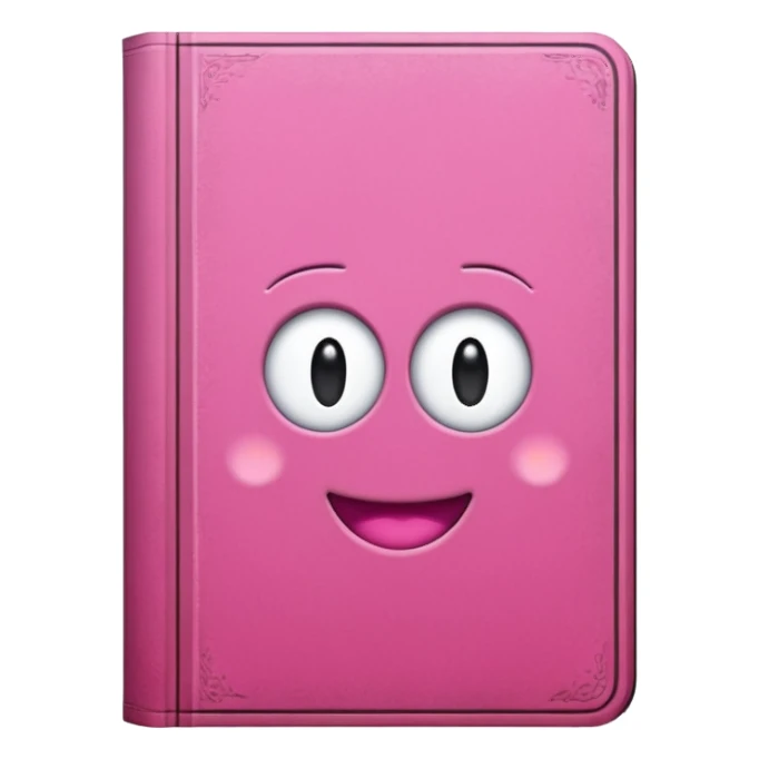 pink book sticker