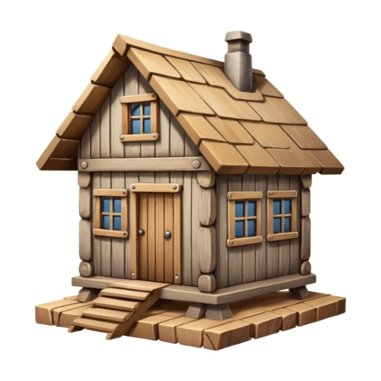 A house on nail sticker