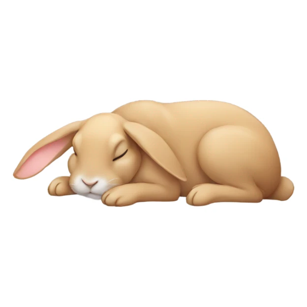 Sleeping rabbit sticker