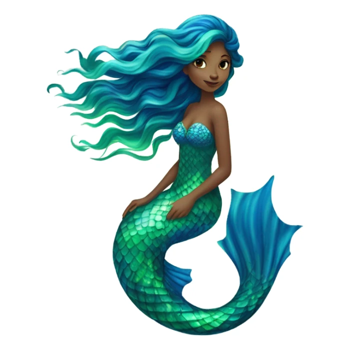 Sirenita morocha  sticker