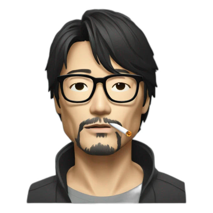 Hideo Kojima Smoking sticker