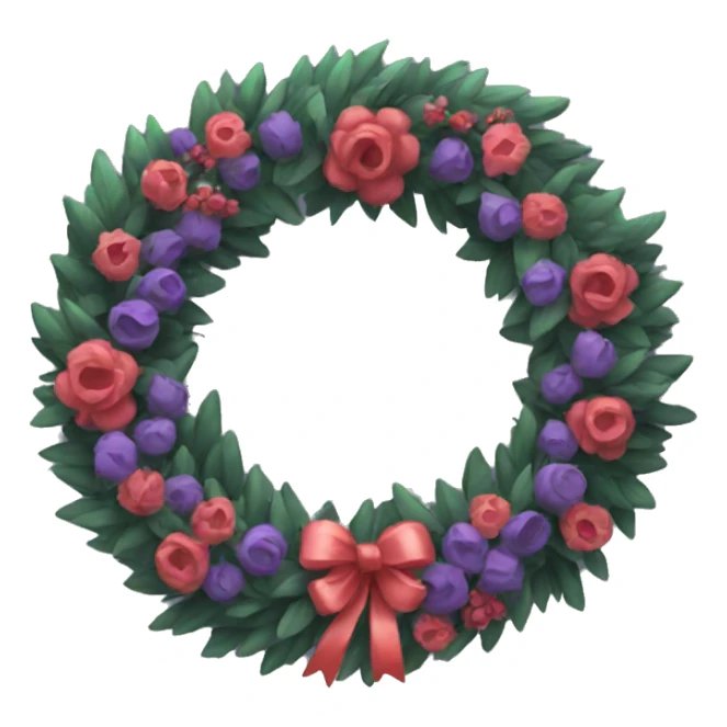 wreath sticker
