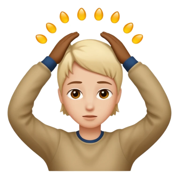 manos a la cabeza sticker