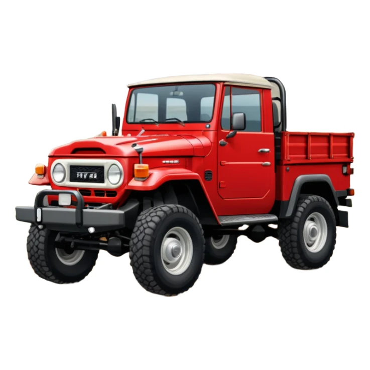 FJ45 Land Cruiser Ute With A flatbed tray sticker