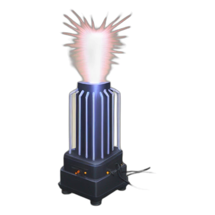 Nikola Tesla coil sticker