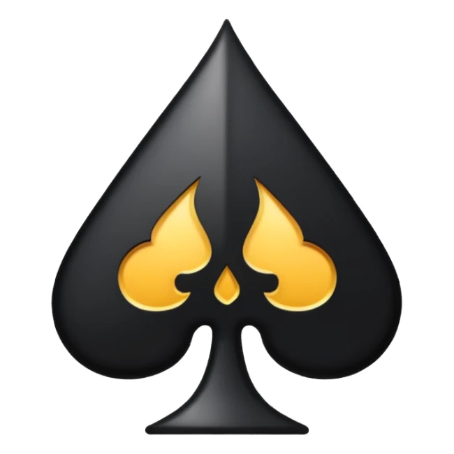 black spade suit sticker