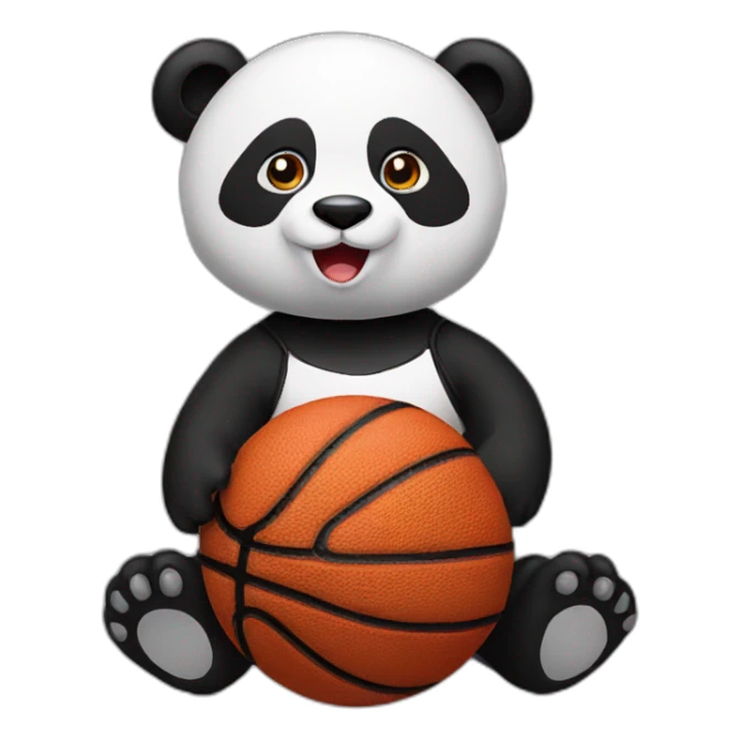 Panda basketball sticker