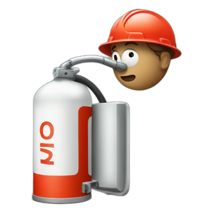 extincteur qui sourit sticker