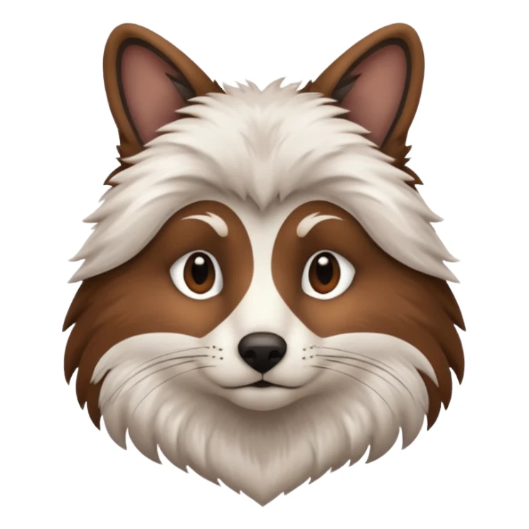 Animal half body sticker