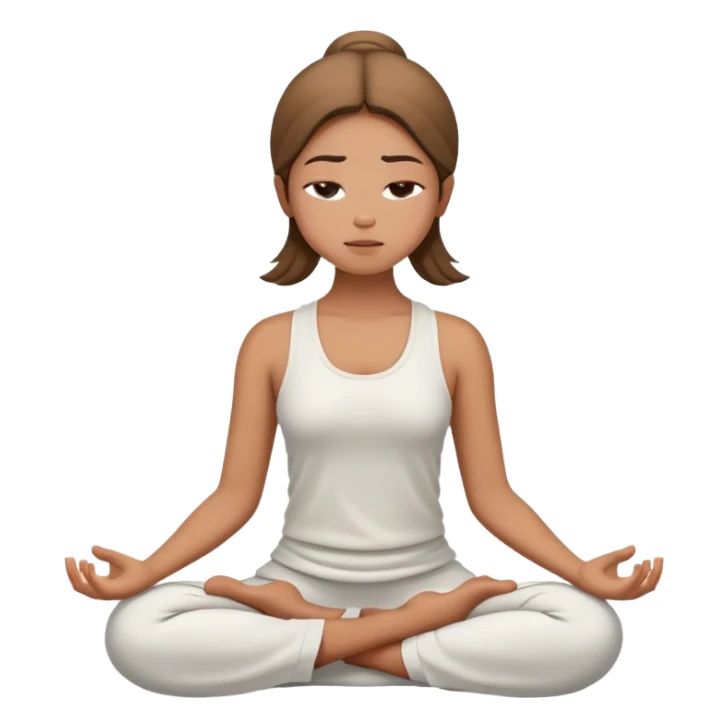 Girl meditating  sticker