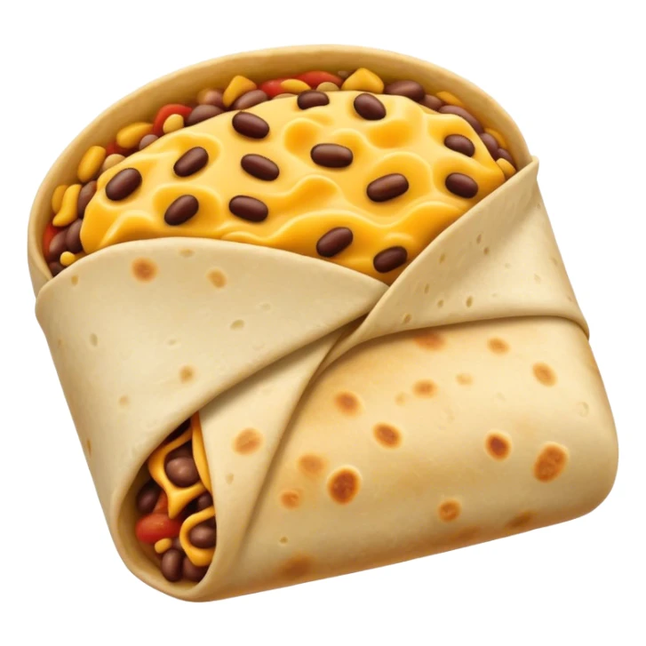 Bean and cheese burrito sticker