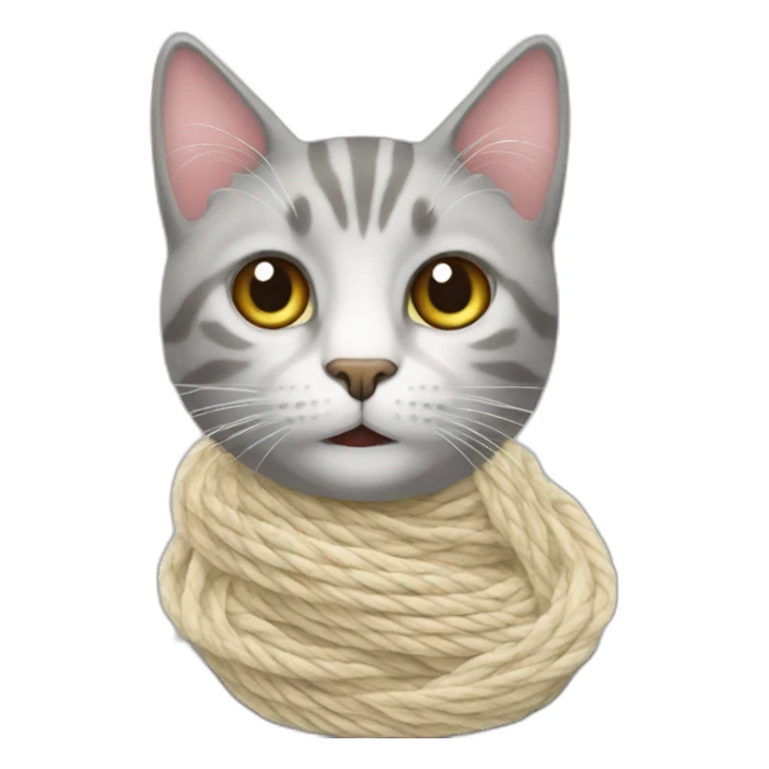 cat-yarn sticker