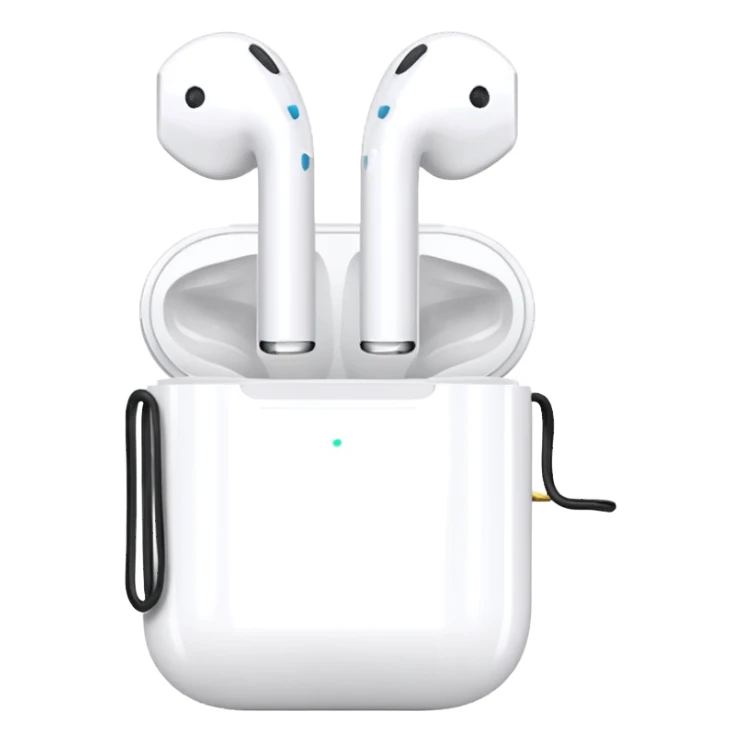 airpods with wire sticker